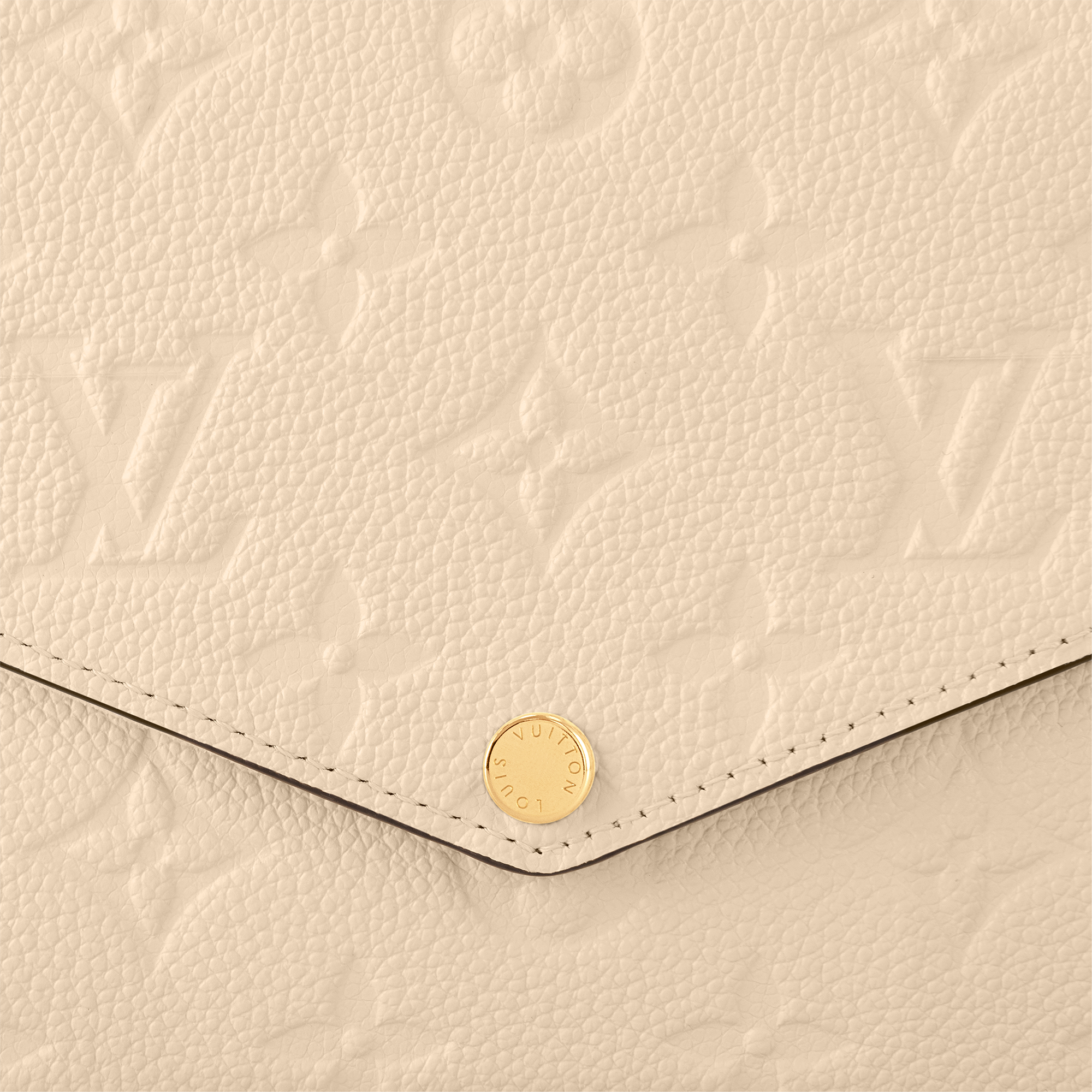 Cartera de mano Félicie Piel Monogram Empreinte Mujer Carteras y pequeña marroquinería Carteras con cadena y mini bolsos | LOUIS VUITTON (Zoom de producto)