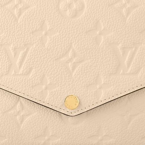 Cartera de mano Félicie Piel Monogram Empreinte Mujer Carteras y pequeña marroquinería Carteras con cadena y mini bolsos | LOUIS VUITTON (Zoom de producto)