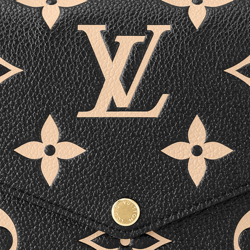 Cartera de mano Félicie Piel Monogram Empreinte Mujer Carteras y pequeña marroquinería Todas las carteras y pequeña marroquinería | LOUIS VUITTON (Zoom de producto)