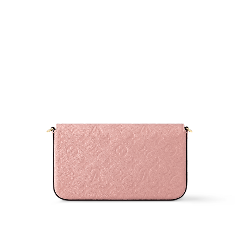 Cartera de mano Félicie Piel Monogram Empreinte Mujer Carteras y pequeña marroquinería Carteras con cadena y mini bolsos | LOUIS VUITTON (Zoom de producto)