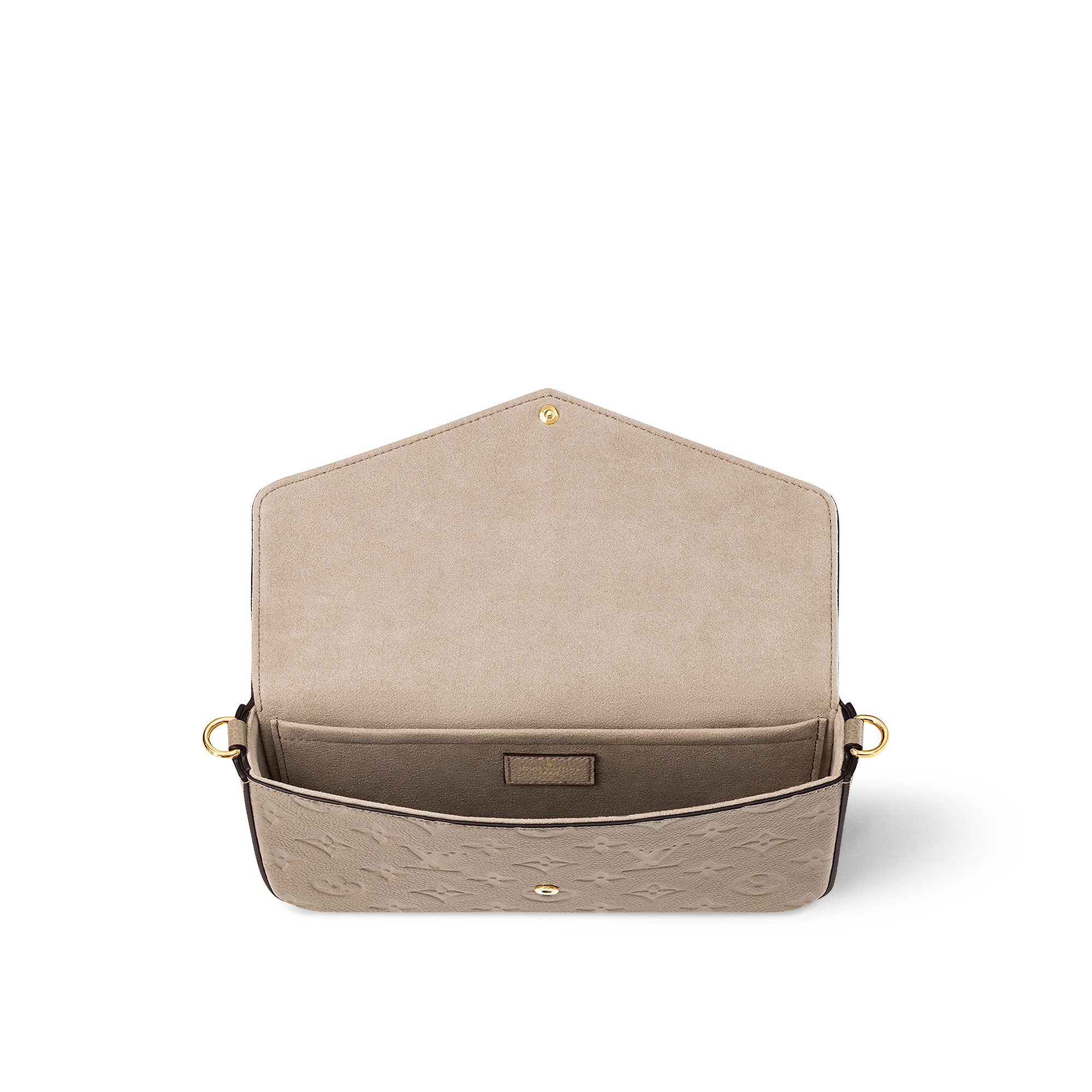 Cartera de mano Félicie Piel Monogram Empreinte Mujer Carteras y pequeña marroquinería Carteras con cadena y mini bolsos | LOUIS VUITTON (Zoom de producto)