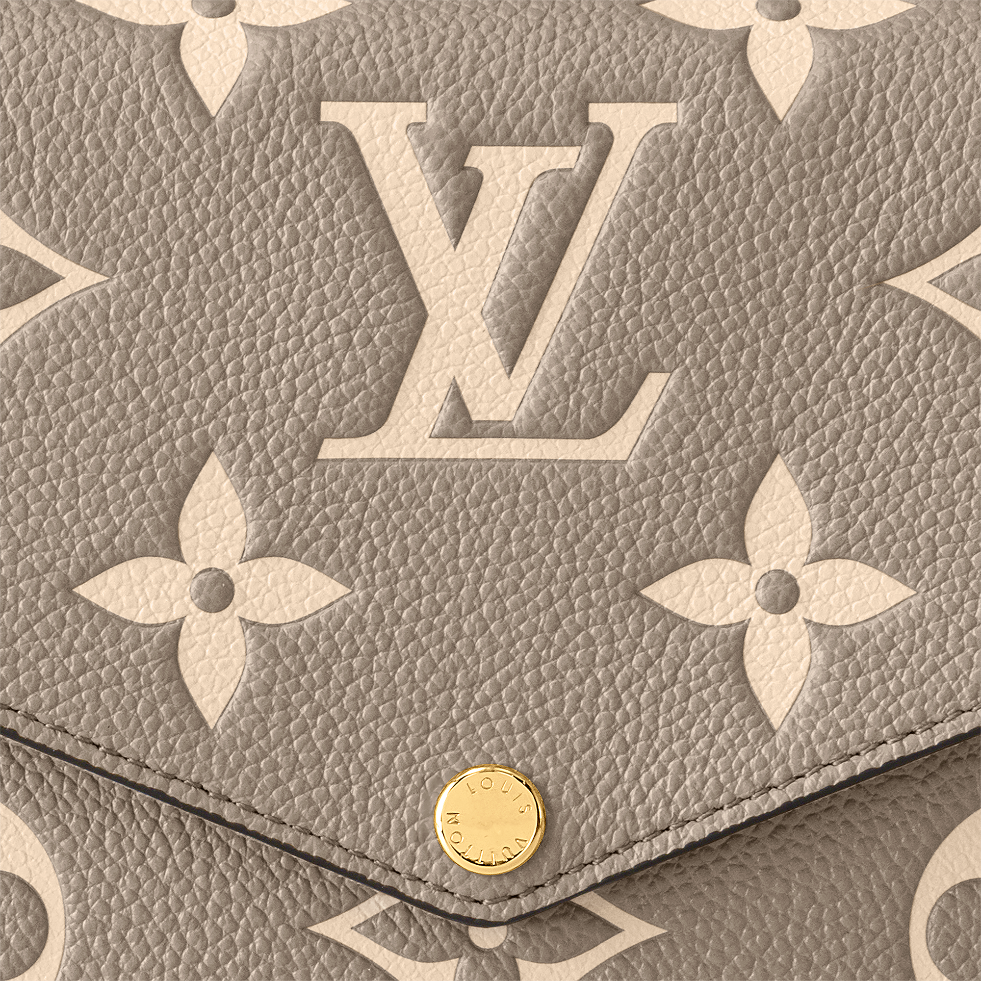 Cartera de mano Félicie Piel Monogram Empreinte Mujer Carteras y pequeña marroquinería Todas las carteras y pequeña marroquinería | LOUIS VUITTON (Zoom de producto)