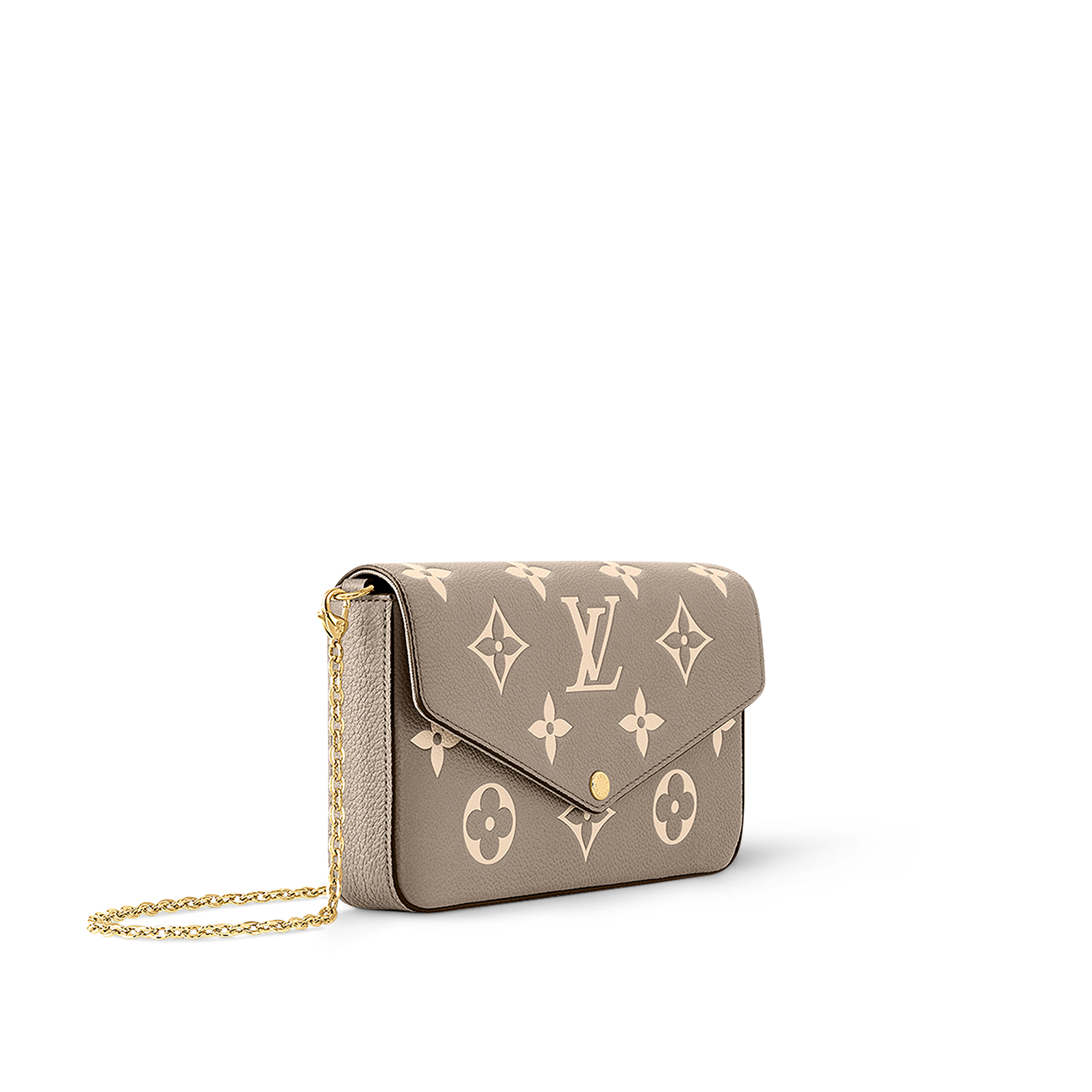 Cartera de mano Félicie Piel Monogram Empreinte Mujer Carteras y pequeña marroquinería Todas las carteras y pequeña marroquinería | LOUIS VUITTON (Zoom de producto)