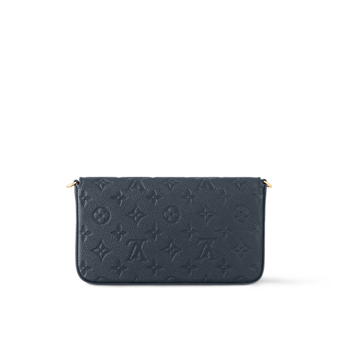 Cartera de mano Félicie Piel Monogram Empreinte Mujer Carteras y pequeña marroquinería Carteras con cadena y mini bolsos | LOUIS VUITTON (Zoom de producto)