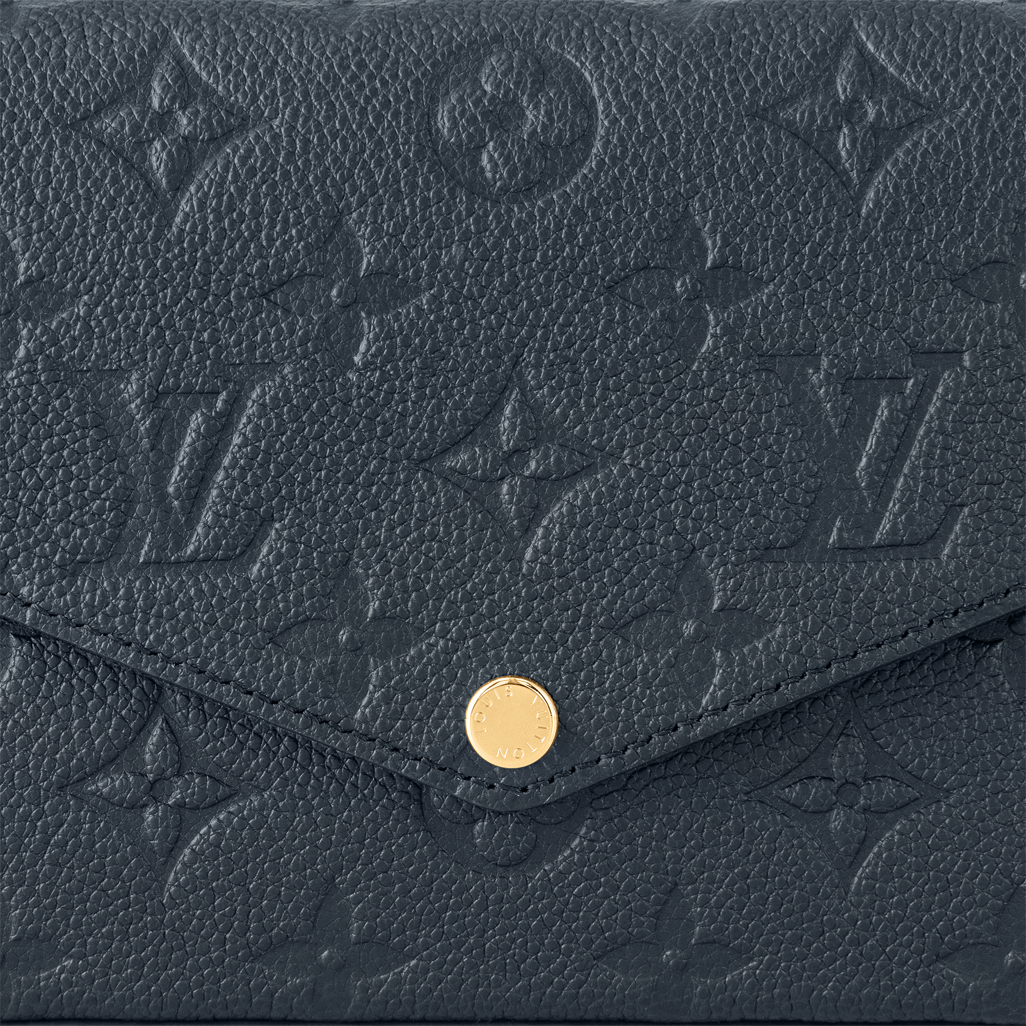 Cartera de mano Félicie Piel Monogram Empreinte Mujer Carteras y pequeña marroquinería Carteras con cadena y mini bolsos | LOUIS VUITTON (Zoom de producto)