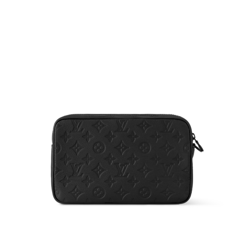 Cartera de mano Kasai Piel Monogram Shadow Hombre Carteras y pequeña marroquinería Mini Bolsos | LOUIS VUITTON (Zoom de producto)