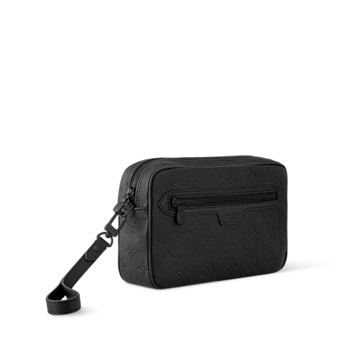 Cartera de mano Kasai Piel Monogram Shadow Hombre Carteras y pequeña marroquinería Mini Bolsos | LOUIS VUITTON (Zoom de producto)