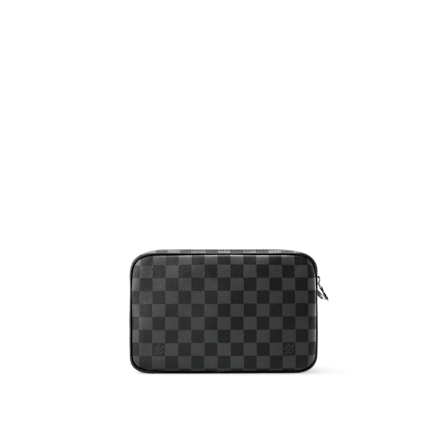 Cartera de mano Kasai Toile Damier Graphite Hombre Carteras y pequeña marroquinería Cartera de mano | LOUIS VUITTON (Zoom de producto)