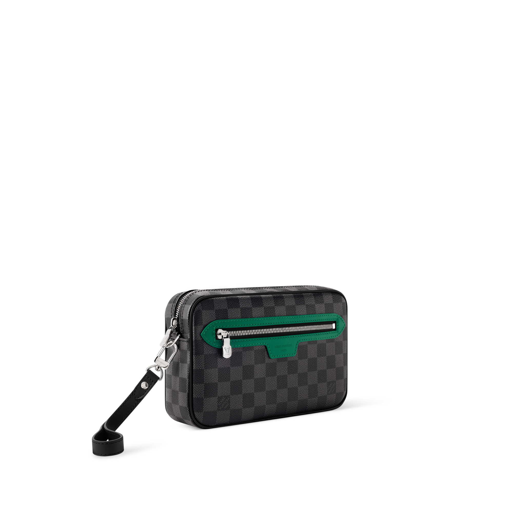 Cartera de mano Kasai Toile Damier Graphite Hombre Carteras y pequeña marroquinería Cartera de mano | LOUIS VUITTON (Zoom de producto)