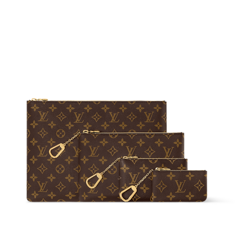 Cartera de mano Key Pouch M Lona Monogram Mujer Carteras y pequeña marroquinería Todas las carteras y pequeña marroquinería | LOUIS VUITTON (Zoom de producto)