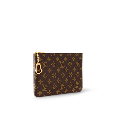 Cartera de mano Key Pouch M Lona Monogram Mujer Carteras y pequeña marroquinería Todas las carteras y pequeña marroquinería | LOUIS VUITTON (Zoom de producto)