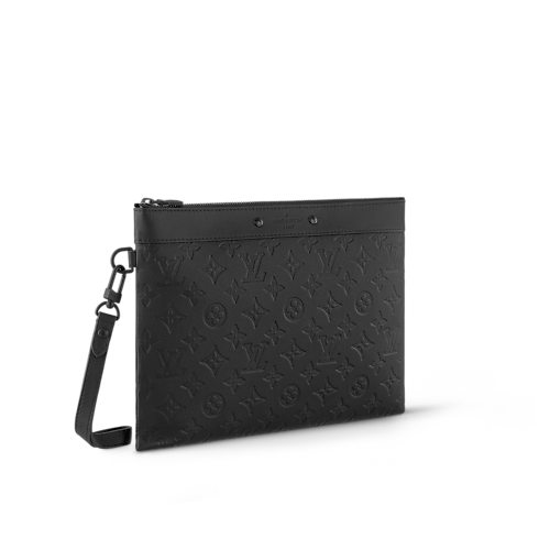Cartera de mano Pochette To-Go Monogram Shadow Hombre Discontinued Product Obs 13 | LOUIS VUITTON (Zoom de producto)