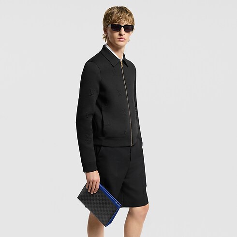 Cartera de mano Pochette Voyage MM Lona Damier Graphite Hombre Carteras y pequeña marroquinería Cartera de mano | LOUIS VUITTON (Zoom de producto)