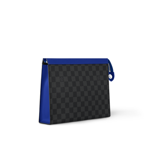 Cartera de mano Pochette Voyage MM Lona Damier Graphite Hombre Carteras y pequeña marroquinería Cartera de mano | LOUIS VUITTON (Zoom de producto)