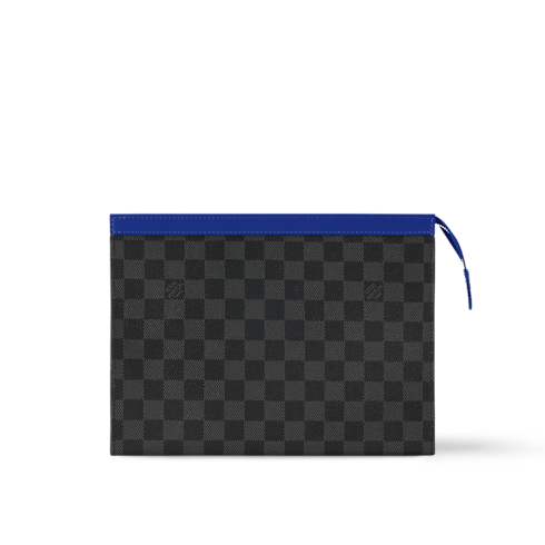 Cartera de mano Pochette Voyage MM Lona Damier Graphite Hombre Carteras y pequeña marroquinería Cartera de mano | LOUIS VUITTON (Zoom de producto)