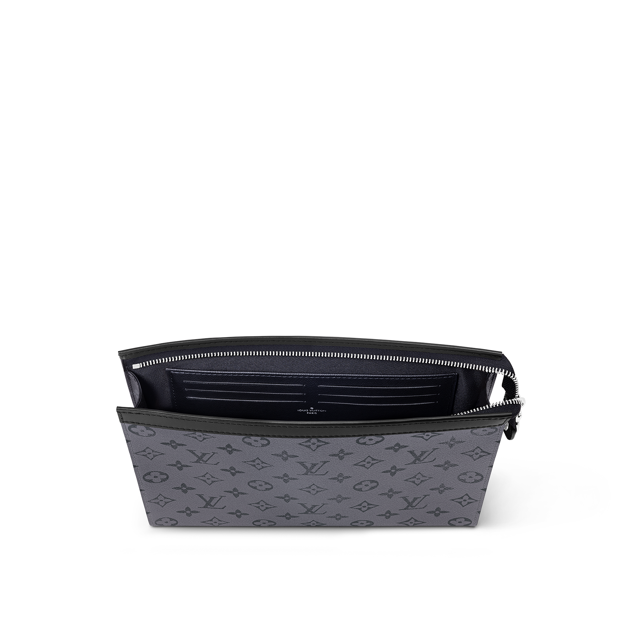 Cartera de mano Voyage MM Monogram Eclipse Hombre Carteras y pequeña marroquinería Todas las carteras y pequeña marroquinería | LOUIS VUITTON (Zoom de producto)
