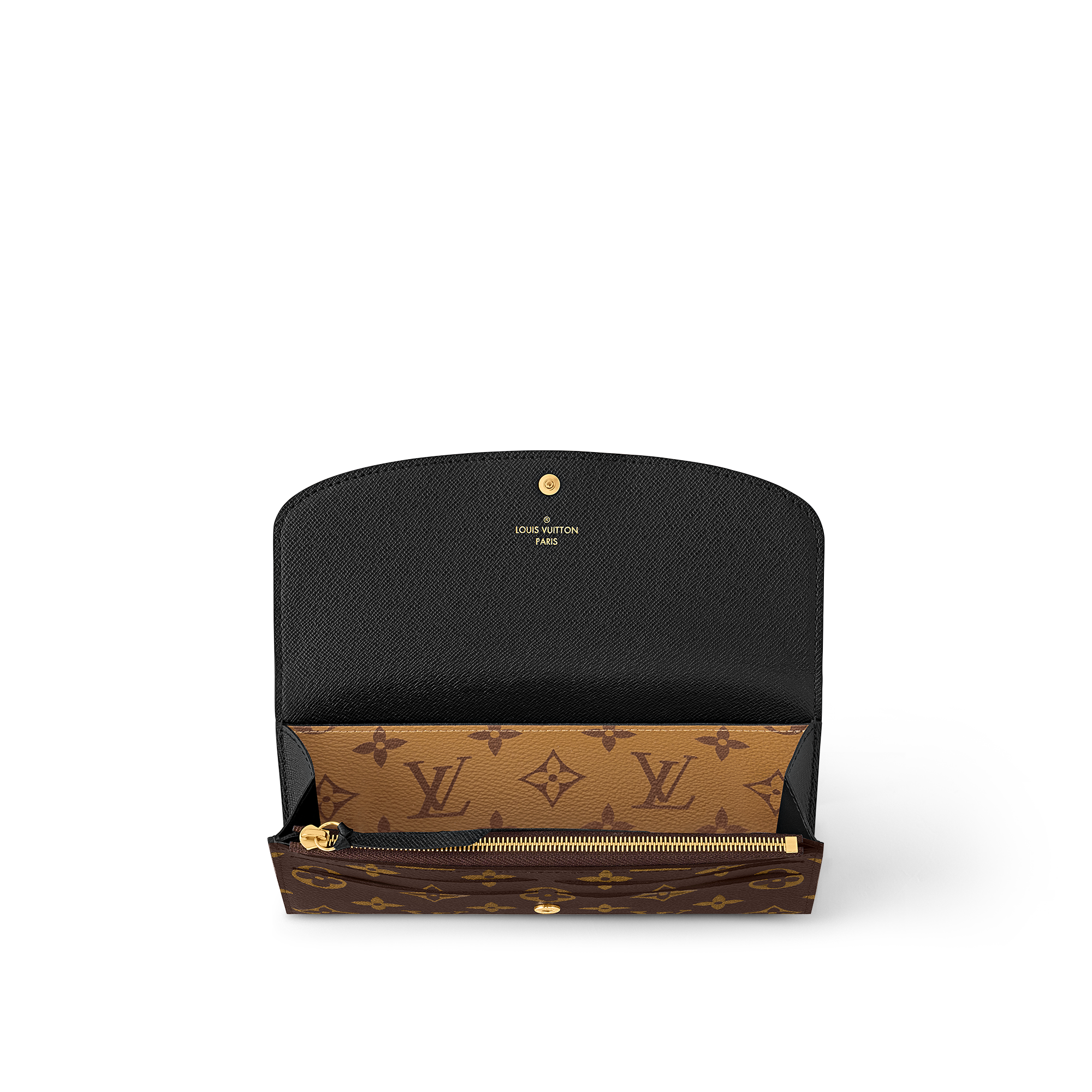 Cartera Emilie Lona Monogram Reverse Canvas Mujer Carteras y pequeña marroquinería All Collections | LOUIS VUITTON (Zoom de producto)