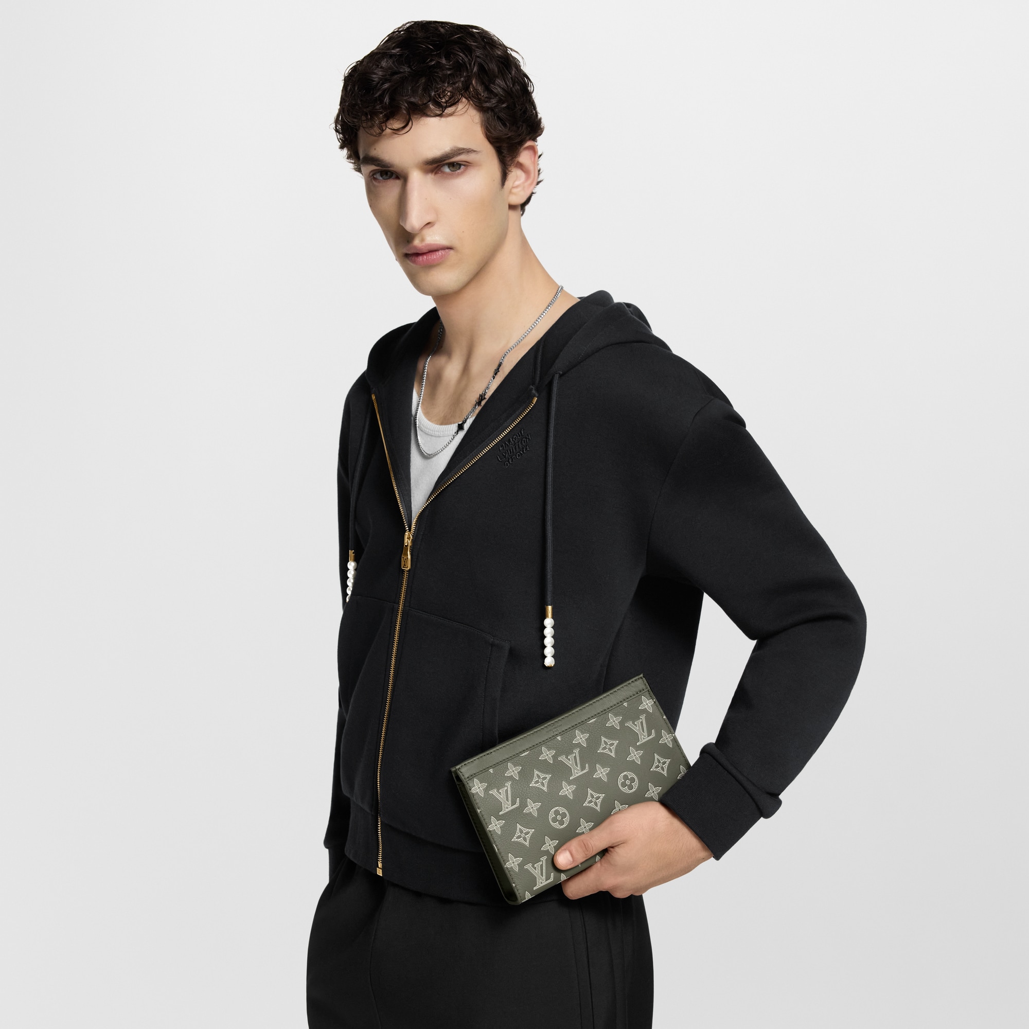 Cartera Gaston con bandolera Monogram Shadow Bolsos y pequeña marroquinería Bolso de hombre Novedades | LOUIS VUITTON (Zoom de producto)
