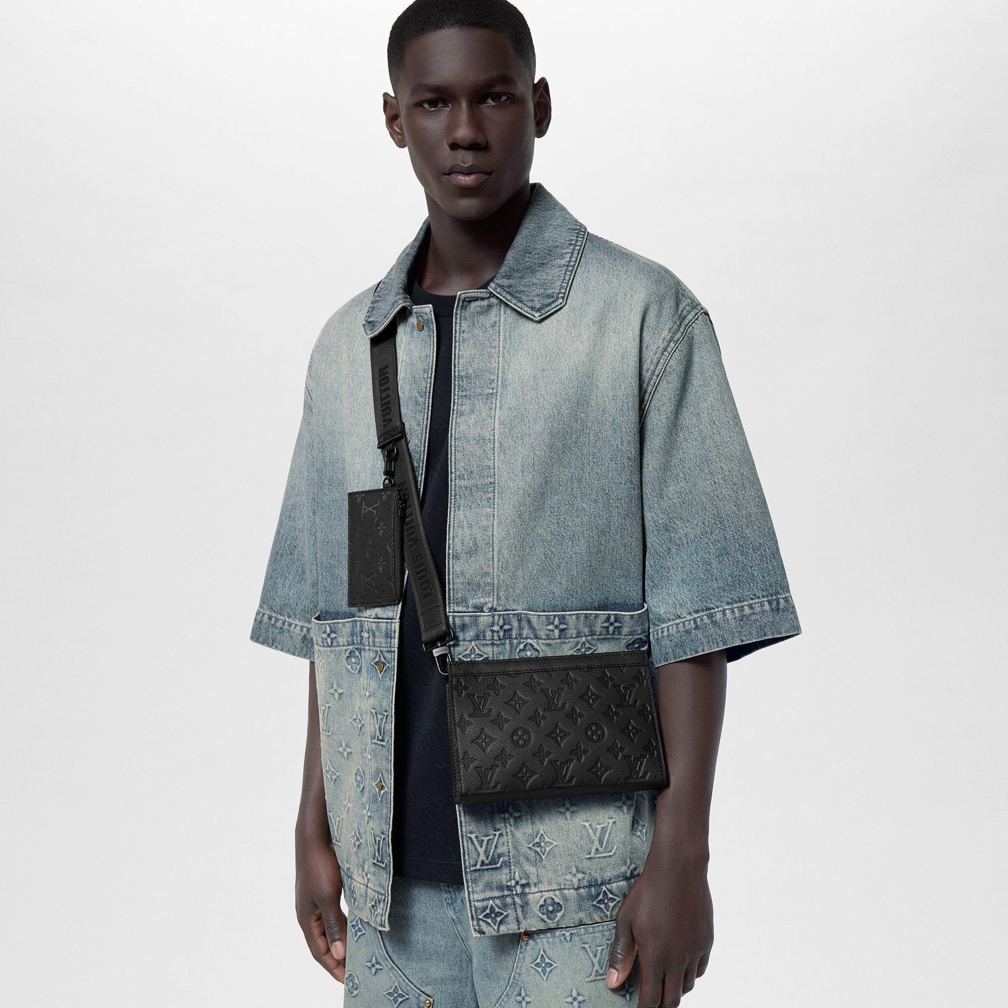 Cartera Gaston con bandolera Monogram Shadow Hombre Bolsos All Collections | LOUIS VUITTON (Zoom de producto)