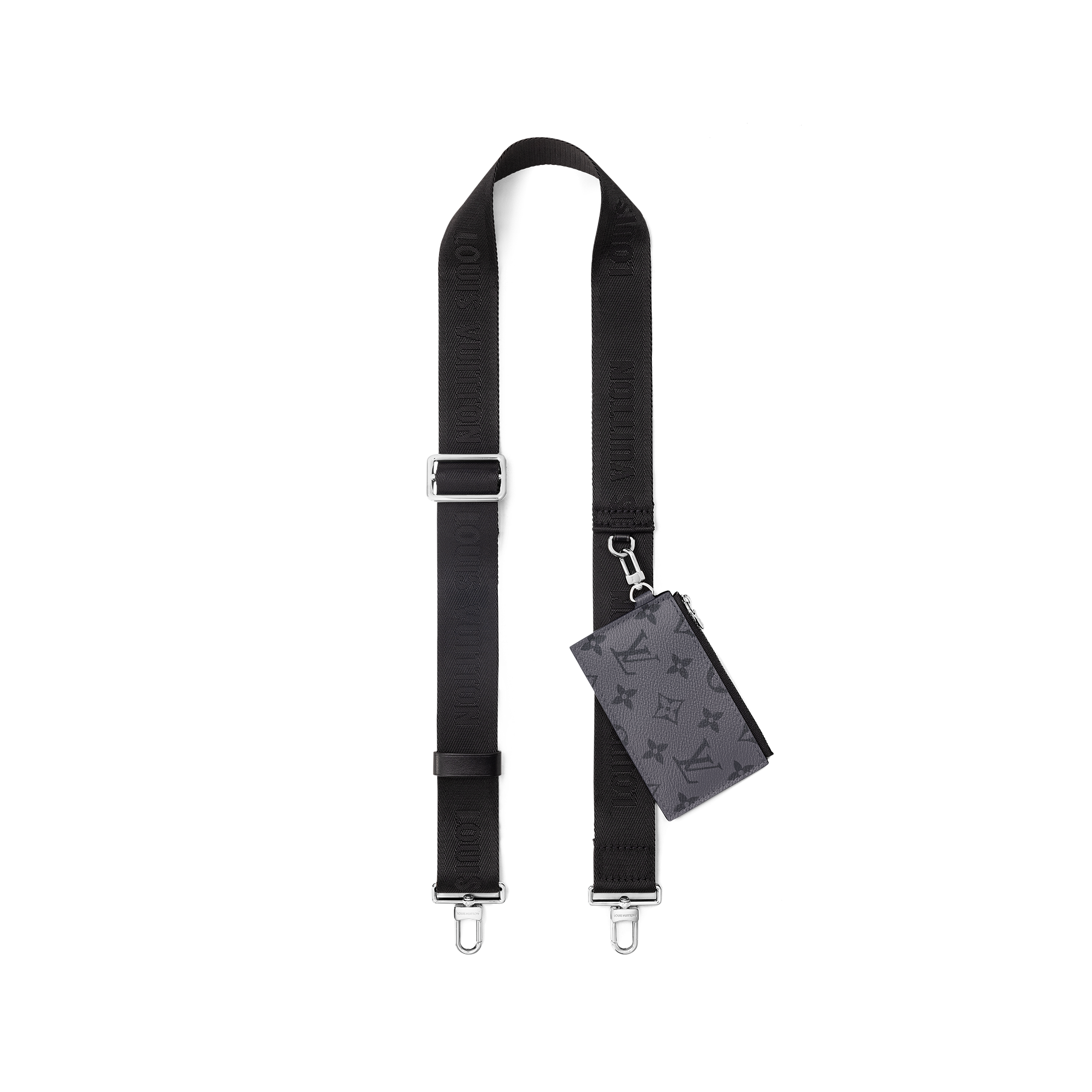 Cartera Gaston con bandolera Monogram Eclipse Hombre Carteras y pequeña marroquinería Todas las carteras y pequeña marroquinería | LOUIS VUITTON (Zoom de producto)