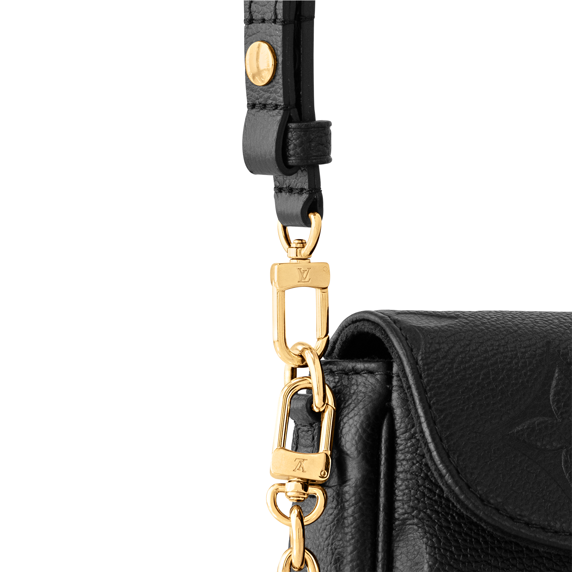 Cartera Ivy con cadena Piel Monogram Empreinte Mujer Carteras y pequeña marroquinería Carteras con cadena y mini bolsos | LOUIS VUITTON (Zoom de producto)