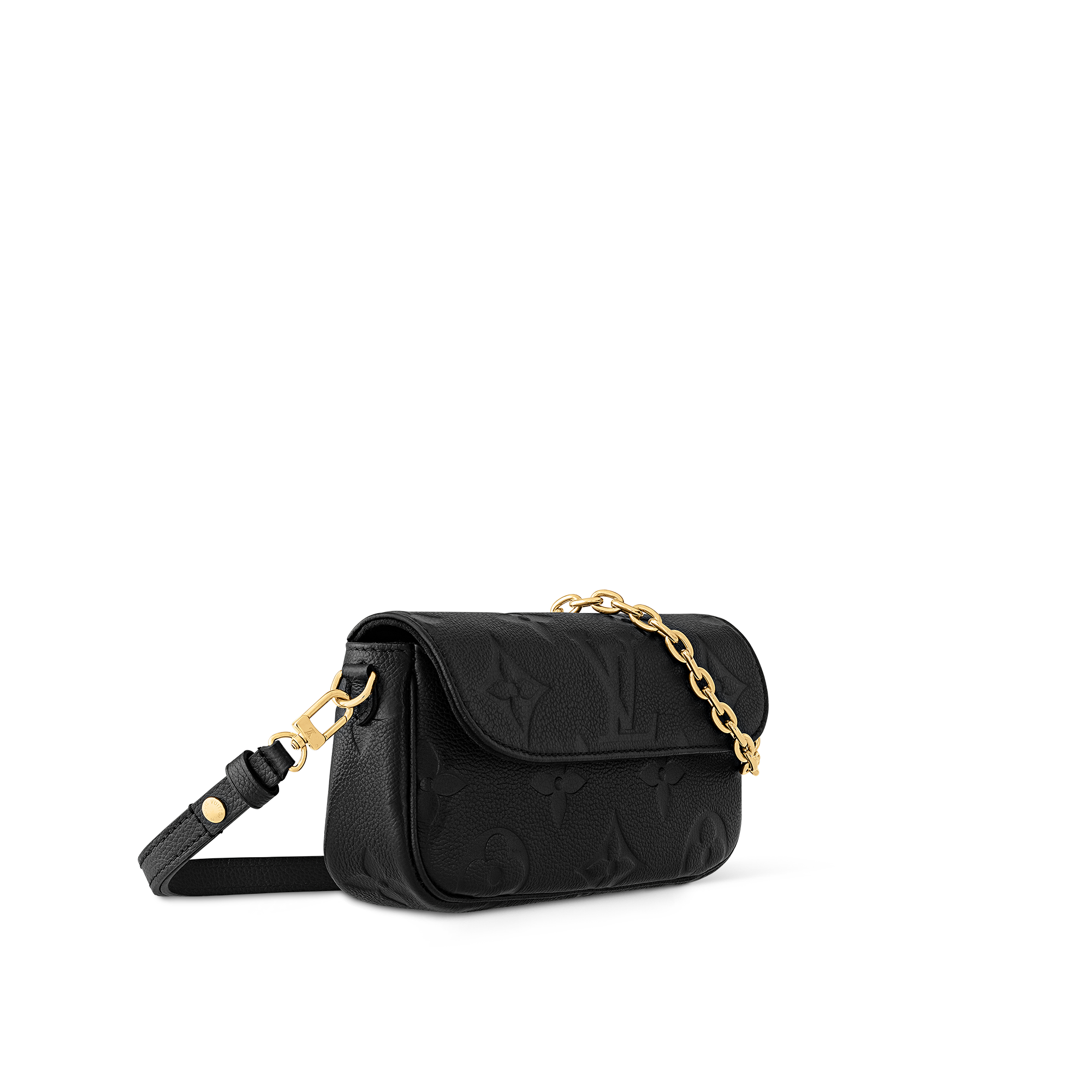 Cartera Ivy con cadena Piel Monogram Empreinte Mujer Carteras y pequeña marroquinería Carteras con cadena y mini bolsos | LOUIS VUITTON (Zoom de producto)