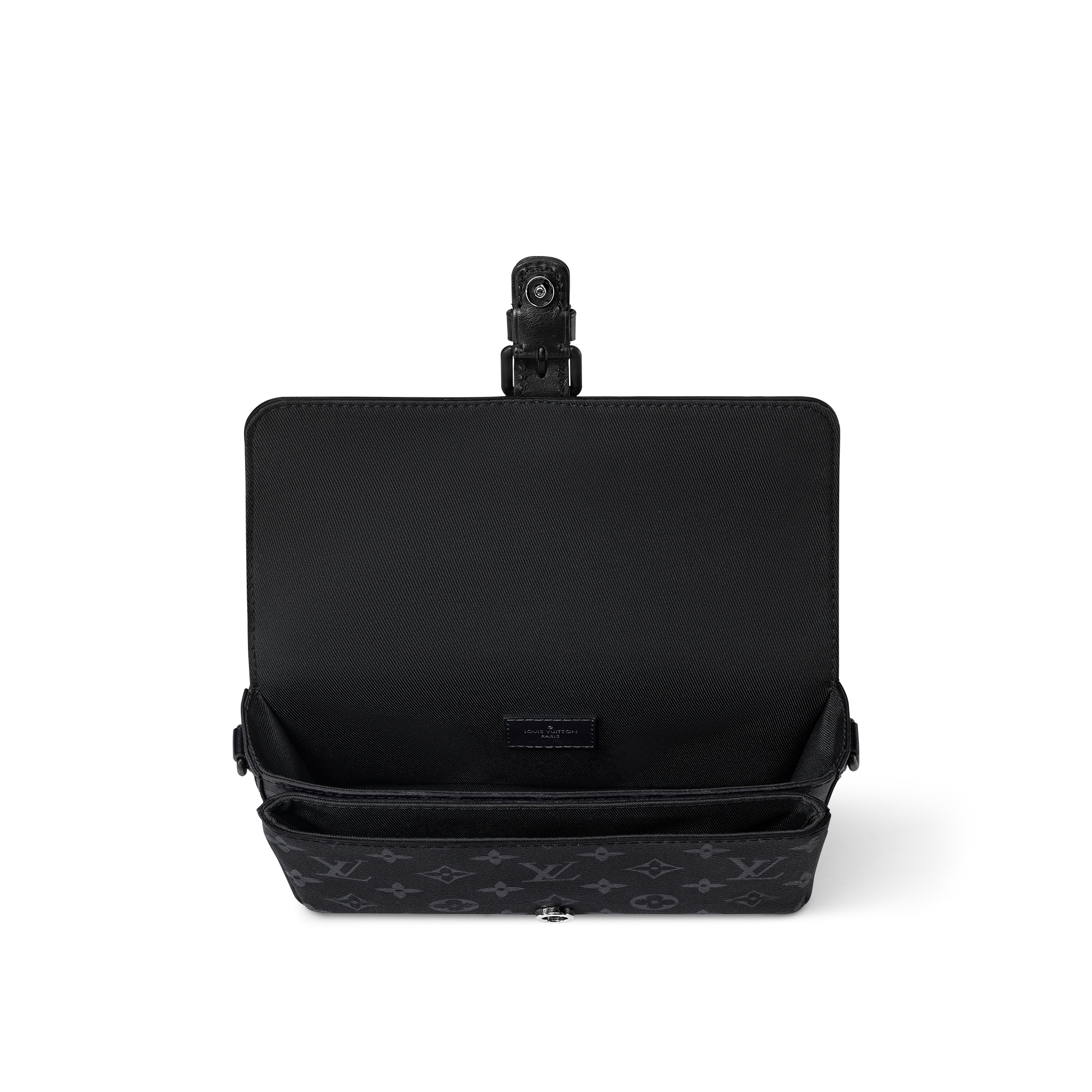 Cartera Montsouris con bandolera Lona Monogram Eclipse Hombre Carteras y pequeña marroquinería Mini Bolsos | LOUIS VUITTON (Zoom de producto)