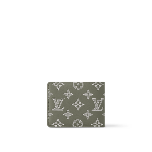 Cartera Multiple Piel Monogram Shadow Bolsos y pequeña marroquinería Pequeña marroquinería de hombre Carteras pequeñas y grandes | LOUIS VUITTON (Zoom de producto)