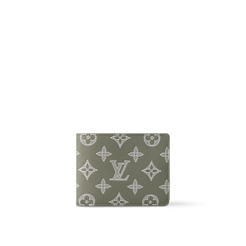 Cartera Multiple Piel Monogram Shadow Bolsos y pequeña marroquinería Pequeña marroquinería de hombre Carteras pequeñas y grandes | LOUIS VUITTON (Zoom de producto)