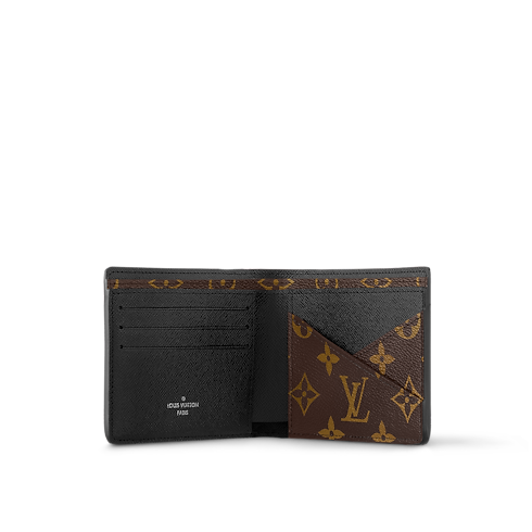 Cartera Multiple Lona Monogram Macassar Hombre Carteras y pequeña marroquinería Todas las carteras y pequeña marroquinería | LOUIS VUITTON (Zoom de producto)