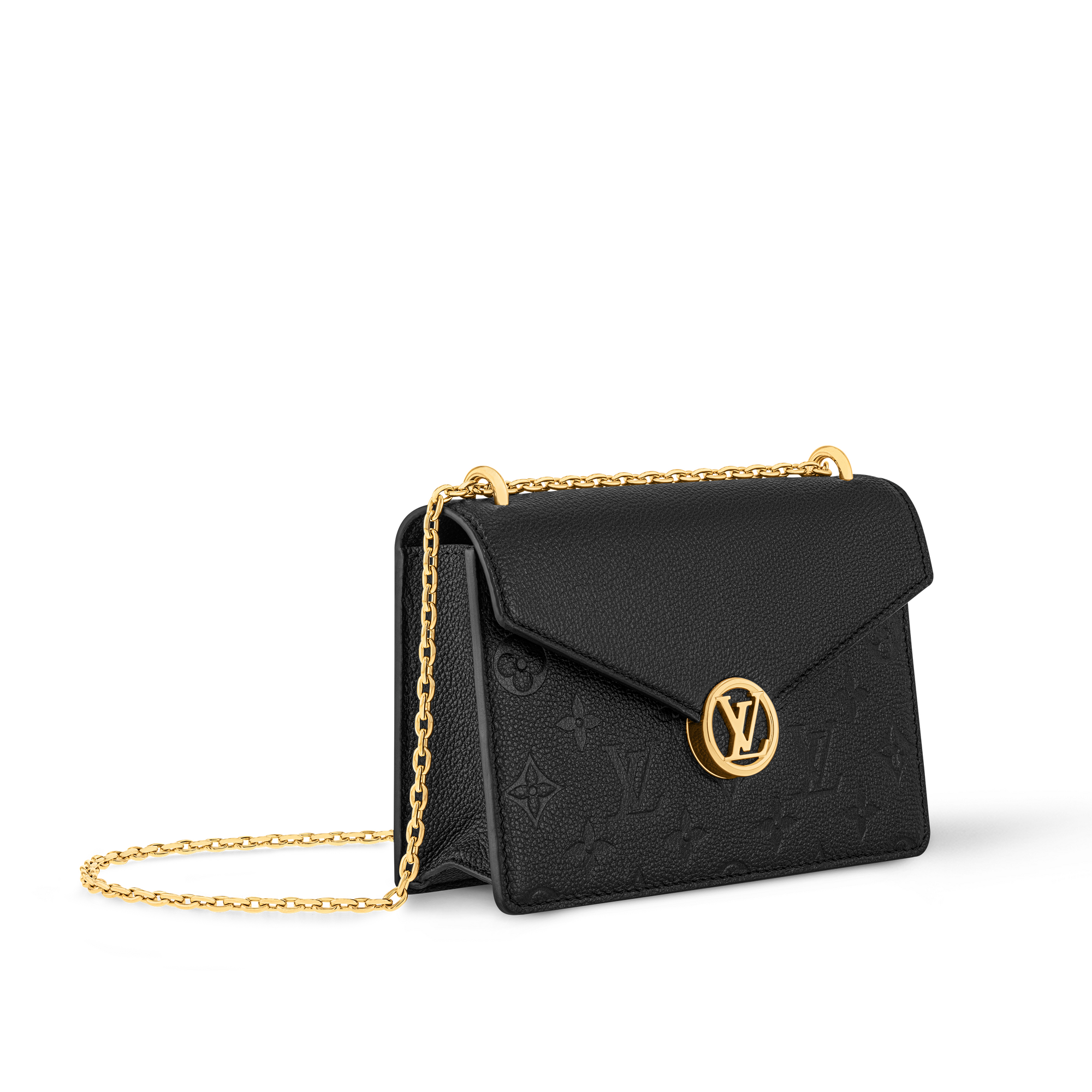 Cartera Rosy con cadena Piel Monogram Empreinte Mujer Carteras y pequeña marroquinería Carteras con cadena y mini bolsos | LOUIS VUITTON (Zoom de producto)