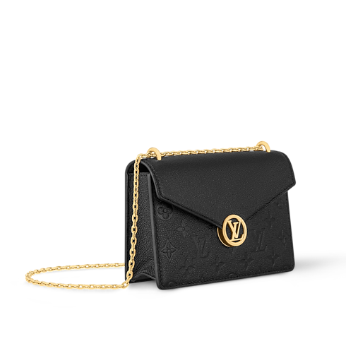 Cartera Rosy con cadena Piel Monogram Empreinte Mujer Carteras y pequeña marroquinería Carteras con cadena y mini bolsos | LOUIS VUITTON (Zoom de producto)