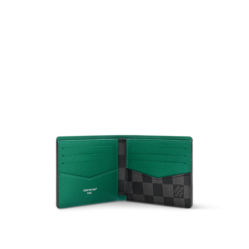 Cartera Slender Toile Damier Graphite Bolsos y pequeña marroquinería Pequeña marroquinería de hombre Carteras pequeñas y grandes | LOUIS VUITTON (Zoom de producto)