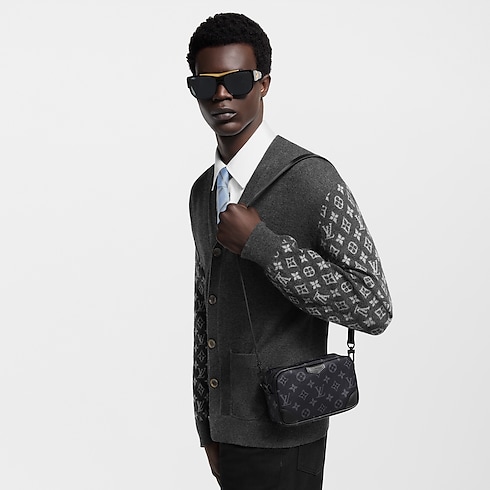 Cartera Trocadéro con bandolera Monogram Eclipse Hombre Carteras y pequeña marroquinería Mini Bolsos | LOUIS VUITTON (Zoom de producto)