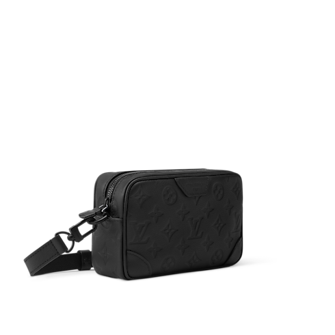 Cartera Trocadéro con bandolera Piel Monogram Shadow Hombre Carteras y pequeña marroquinería Mini Bolsos | LOUIS VUITTON (Zoom de producto)