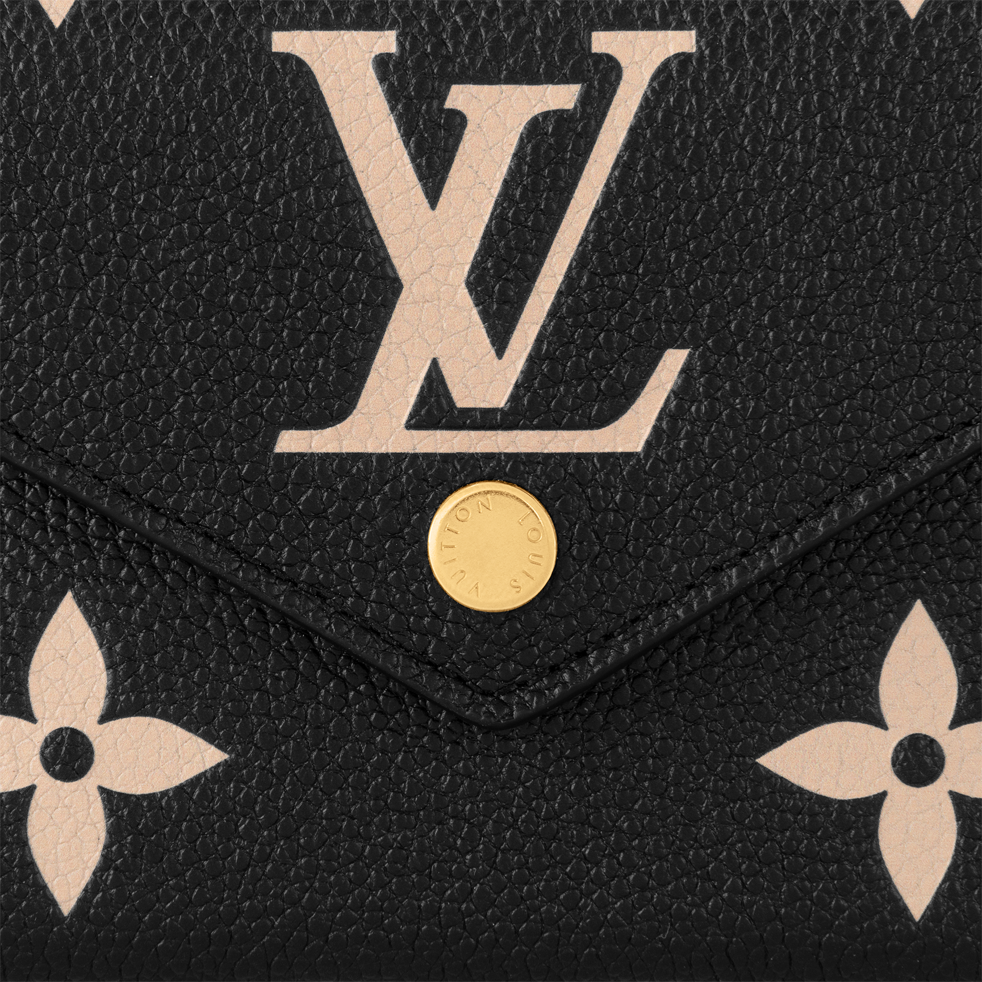 Cartera Victorine Piel Monogram Empreinte Bicolor Mujer Carteras y pequeña marroquinería Todas las carteras y pequeña marroquinería | LOUIS VUITTON (Zoom de producto)