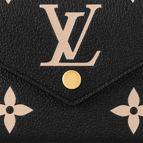 Cartera Victorine Piel Monogram Empreinte Bicolor Mujer Carteras y pequeña marroquinería Todas las carteras y pequeña marroquinería | LOUIS VUITTON (Zoom de producto)