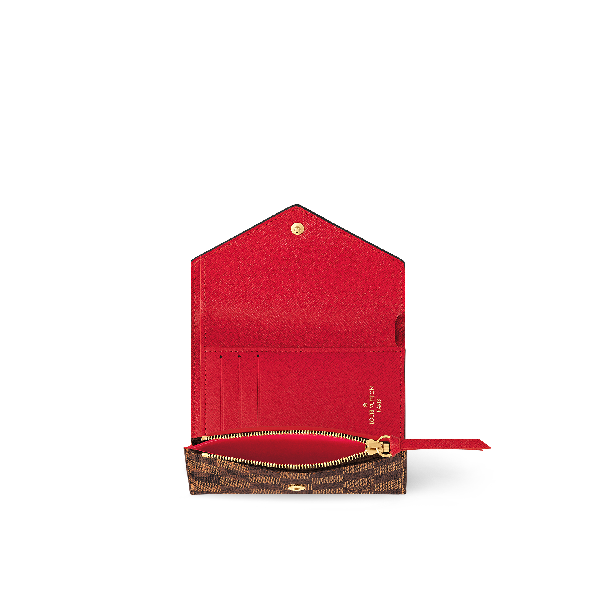 Cartera Victorine Lona Damier Ebène Mujer Carteras y pequeña marroquinería Todas las carteras y pequeña marroquinería | LOUIS VUITTON (Zoom de producto)