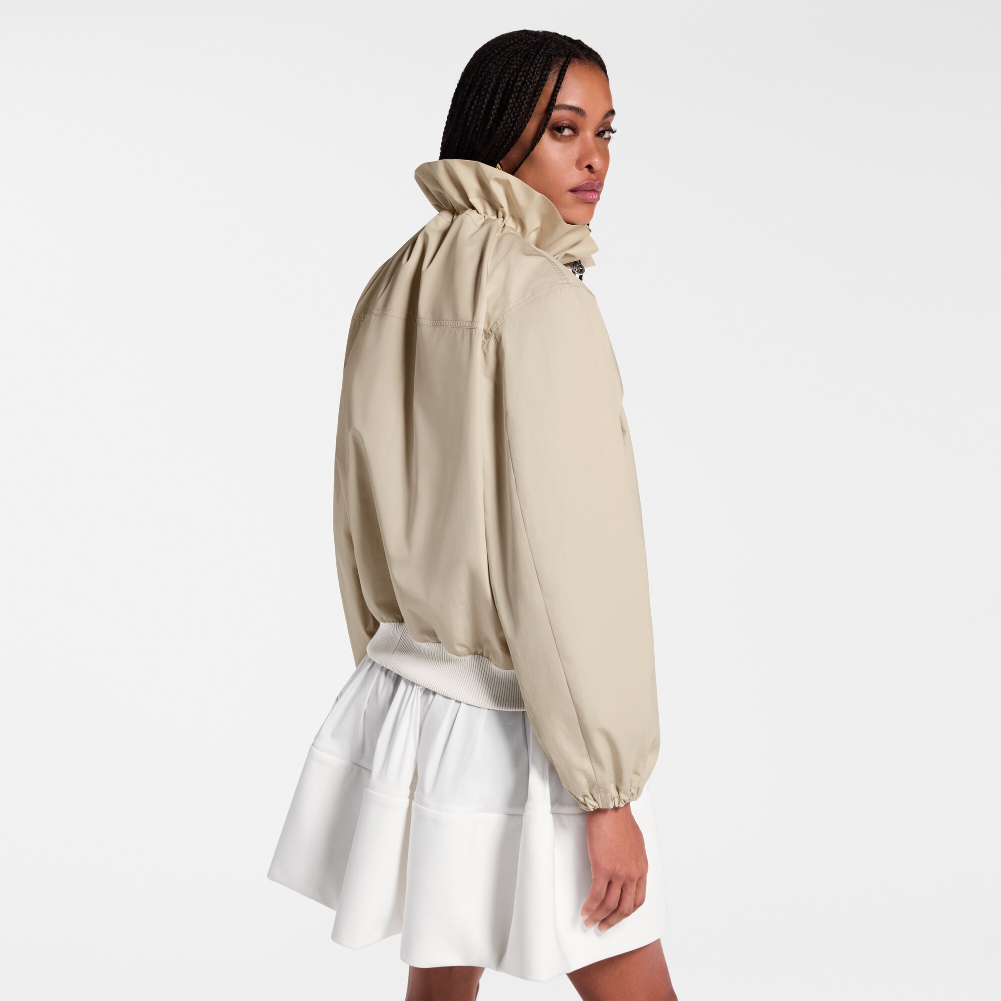 Cazadora bomber con cuello avolantado  Mujer Prêt-à-Porter Abrigos y chaquetas | LOUIS VUITTON (Zoom de producto)