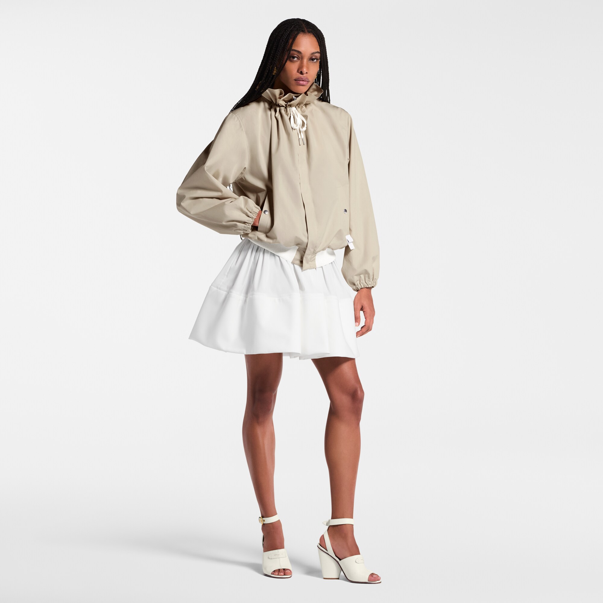 Cazadora bomber con cuello avolantado  Mujer Prêt-à-Porter Abrigos y chaquetas | LOUIS VUITTON (Zoom de producto)