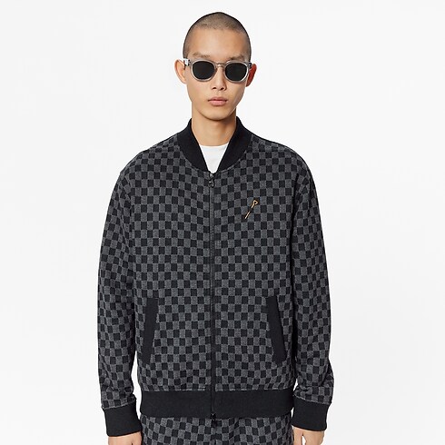 Cazadora bomber Damier Hombre Prêt-à-Porter Punto y sudaderas | LOUIS VUITTON (Zoom de producto)
