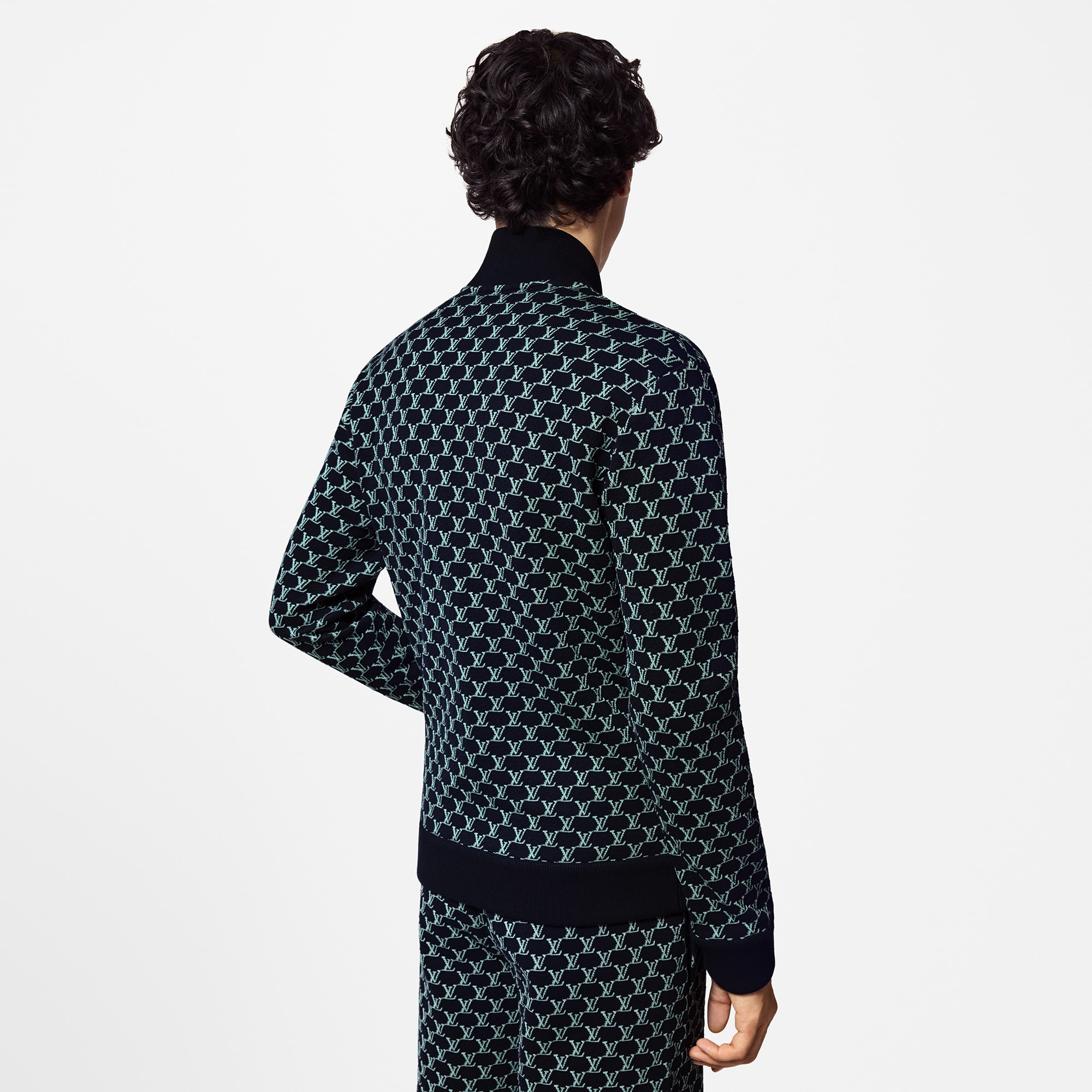 Cazadora bomber de doble cara en punto de algodón  Hombre Prêt-à-Porter Todo Prêt-à-Porter | LOUIS VUITTON (Zoom de producto)
