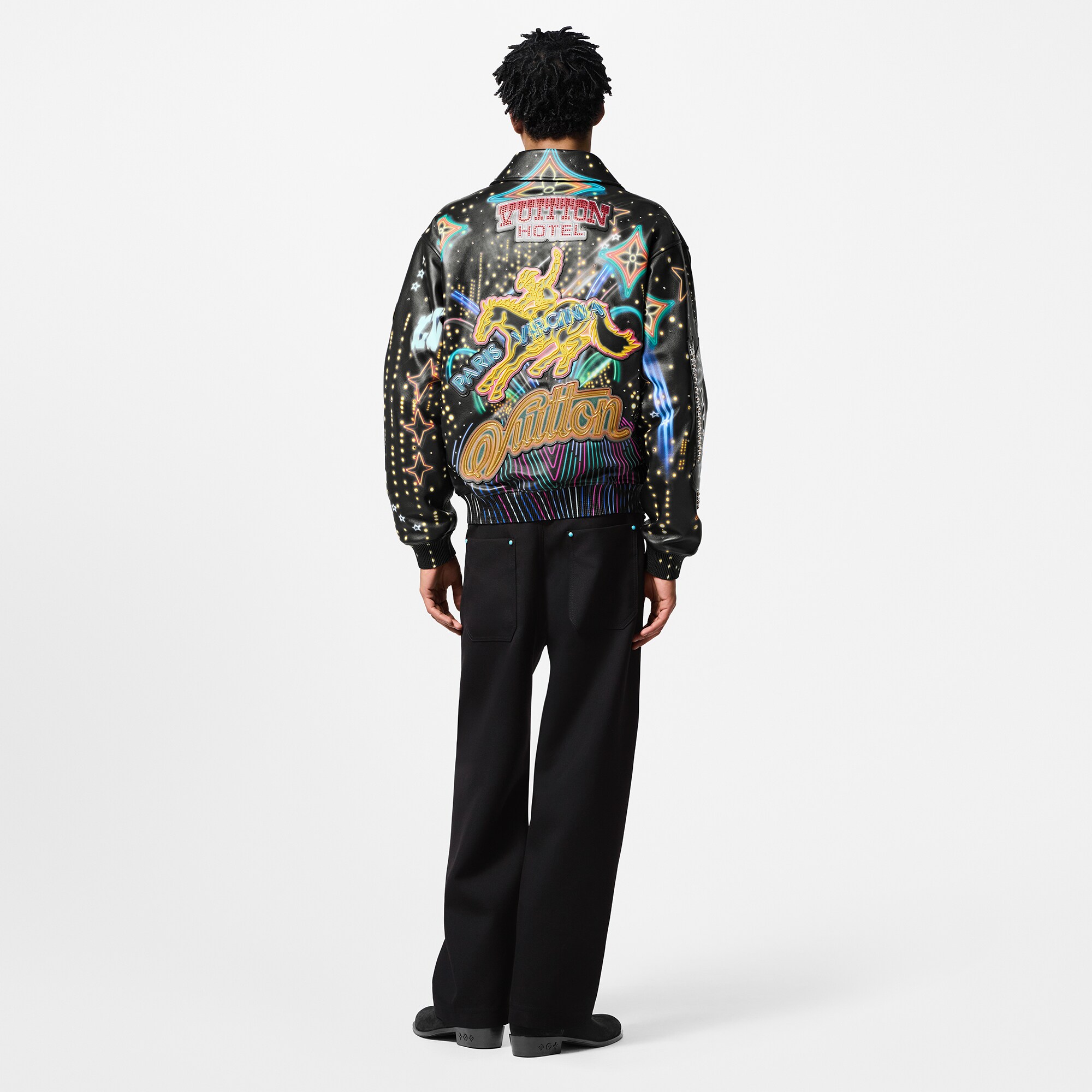 Cazadora bomber de piel (Bajo pedido)  Hombre Prêt-à-Porter Cazadoras y abrigos | LOUIS VUITTON (Zoom de producto)