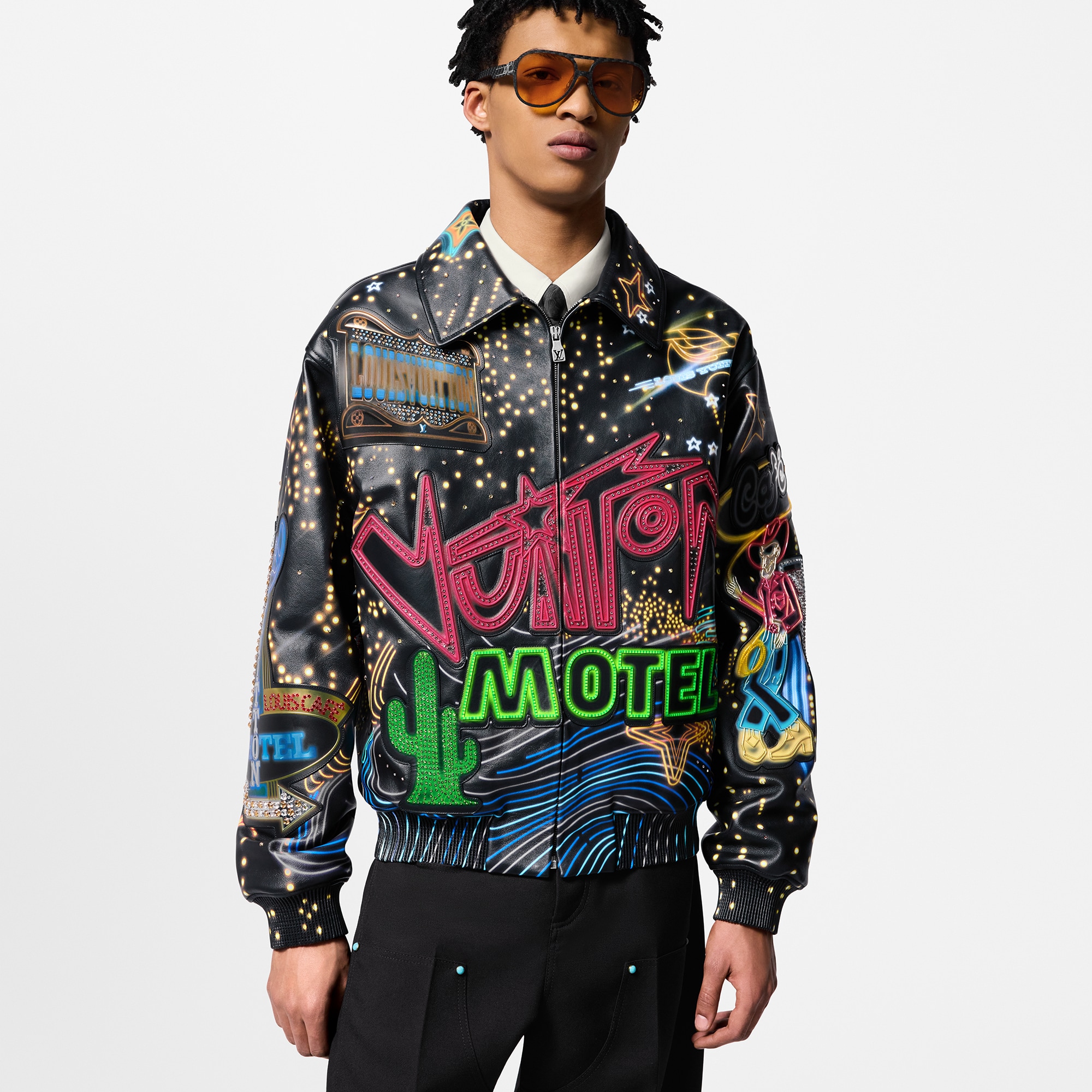 Cazadora bomber de piel (Bajo pedido)  Hombre Prêt-à-Porter Cazadoras y abrigos | LOUIS VUITTON (Zoom de producto)