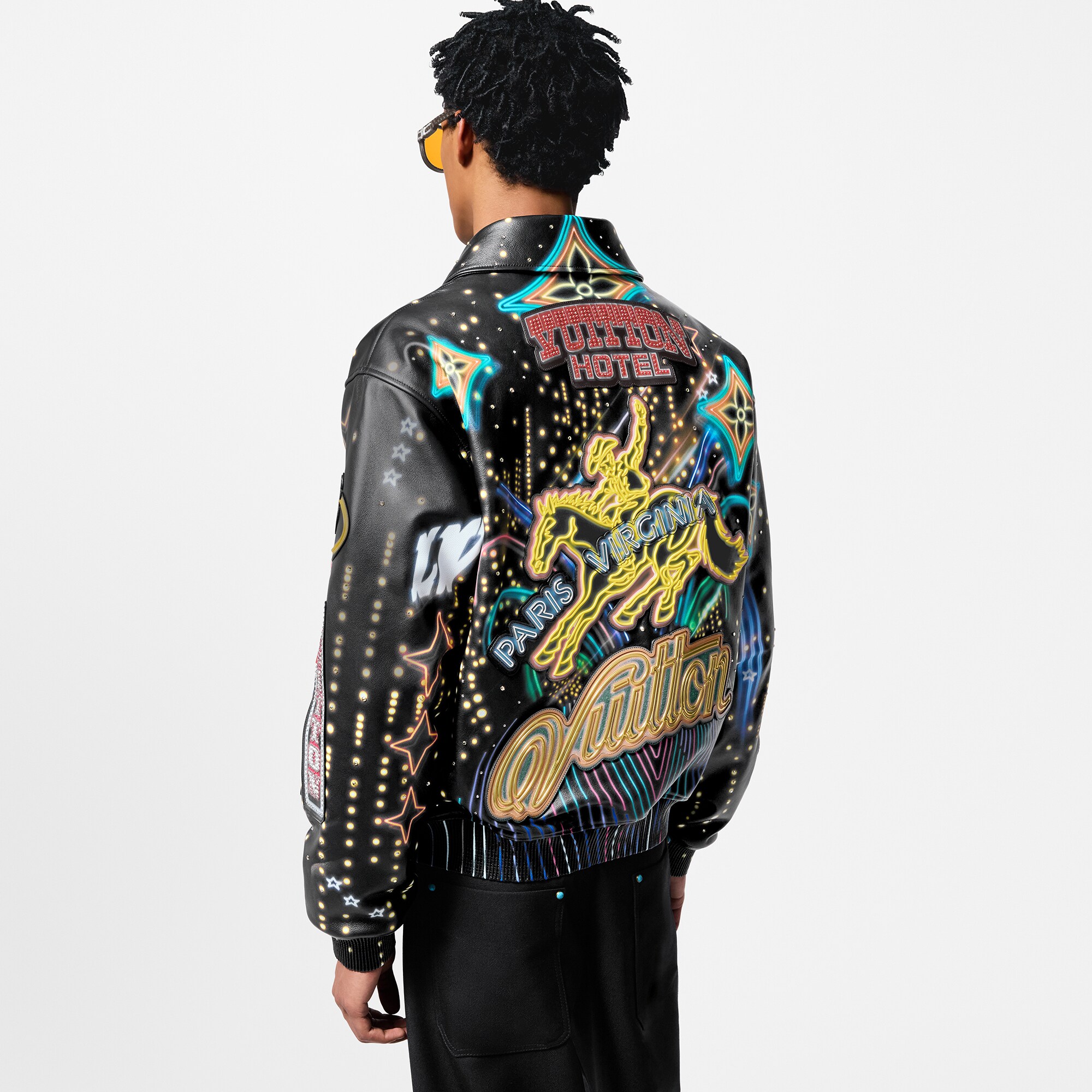 Cazadora bomber de piel (Bajo pedido)  Hombre Prêt-à-Porter Cazadoras y abrigos | LOUIS VUITTON (Zoom de producto)