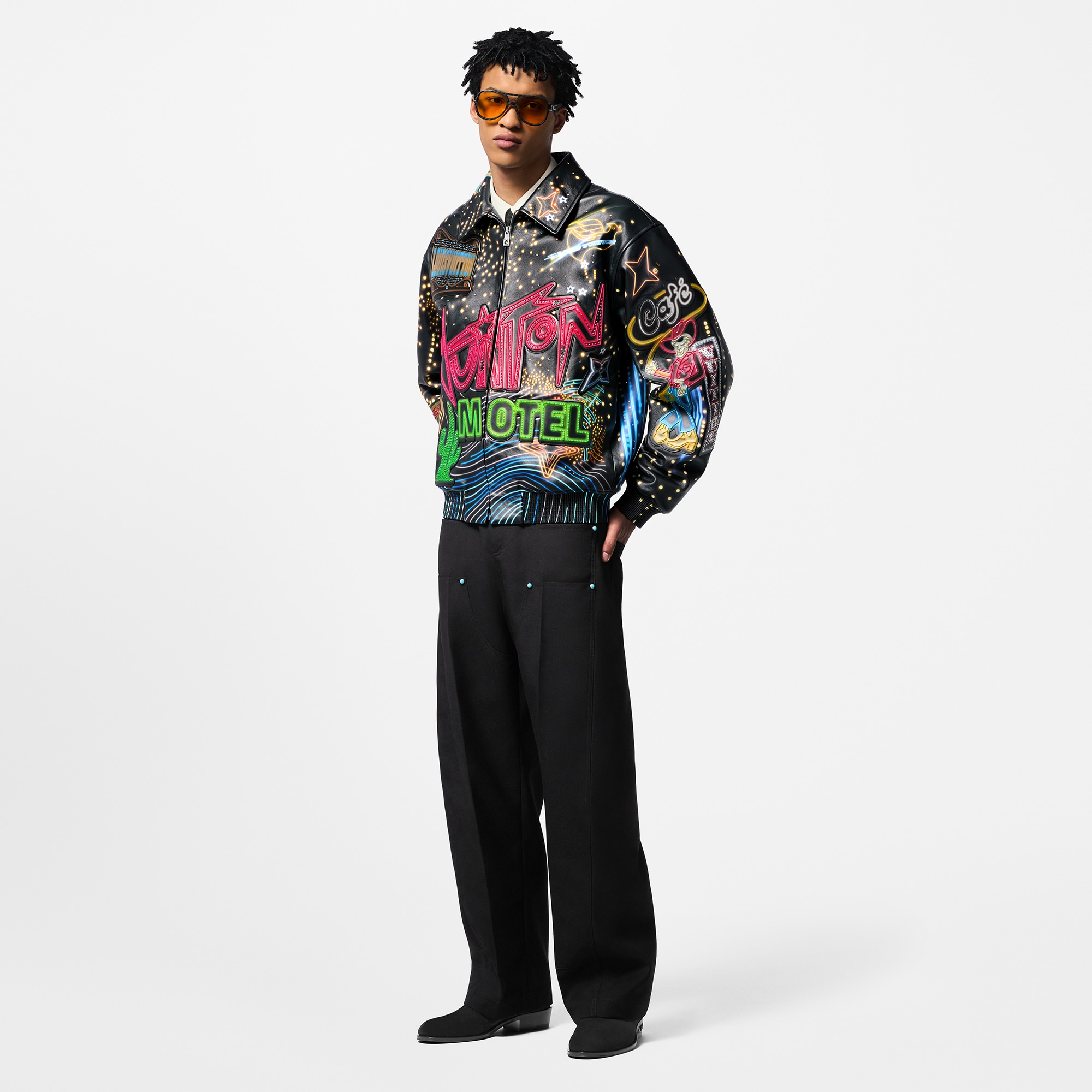 Cazadora bomber de piel (Bajo pedido)  Hombre Prêt-à-Porter Cazadoras y abrigos | LOUIS VUITTON (Zoom de producto)