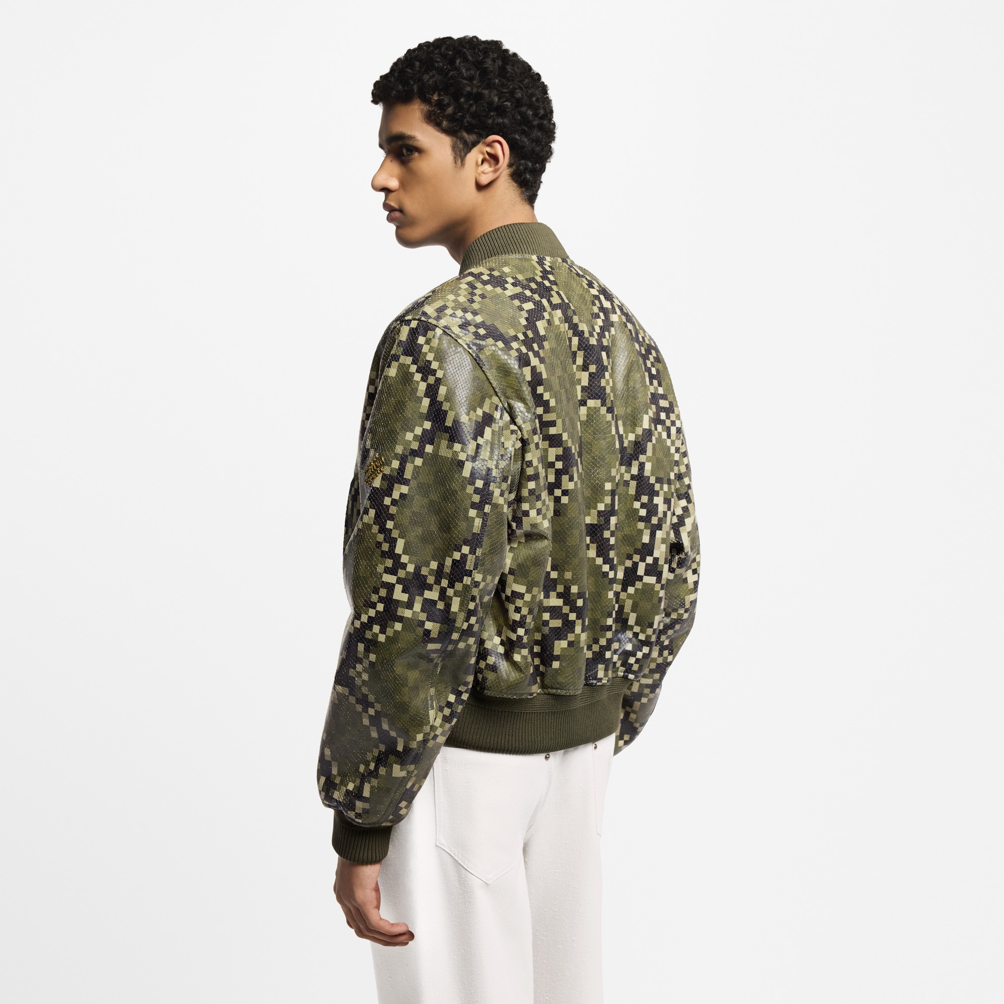Cazadora bomber de piel  Hombre Prêt-à-Porter Cazadoras y abrigos | LOUIS VUITTON (Zoom de producto)