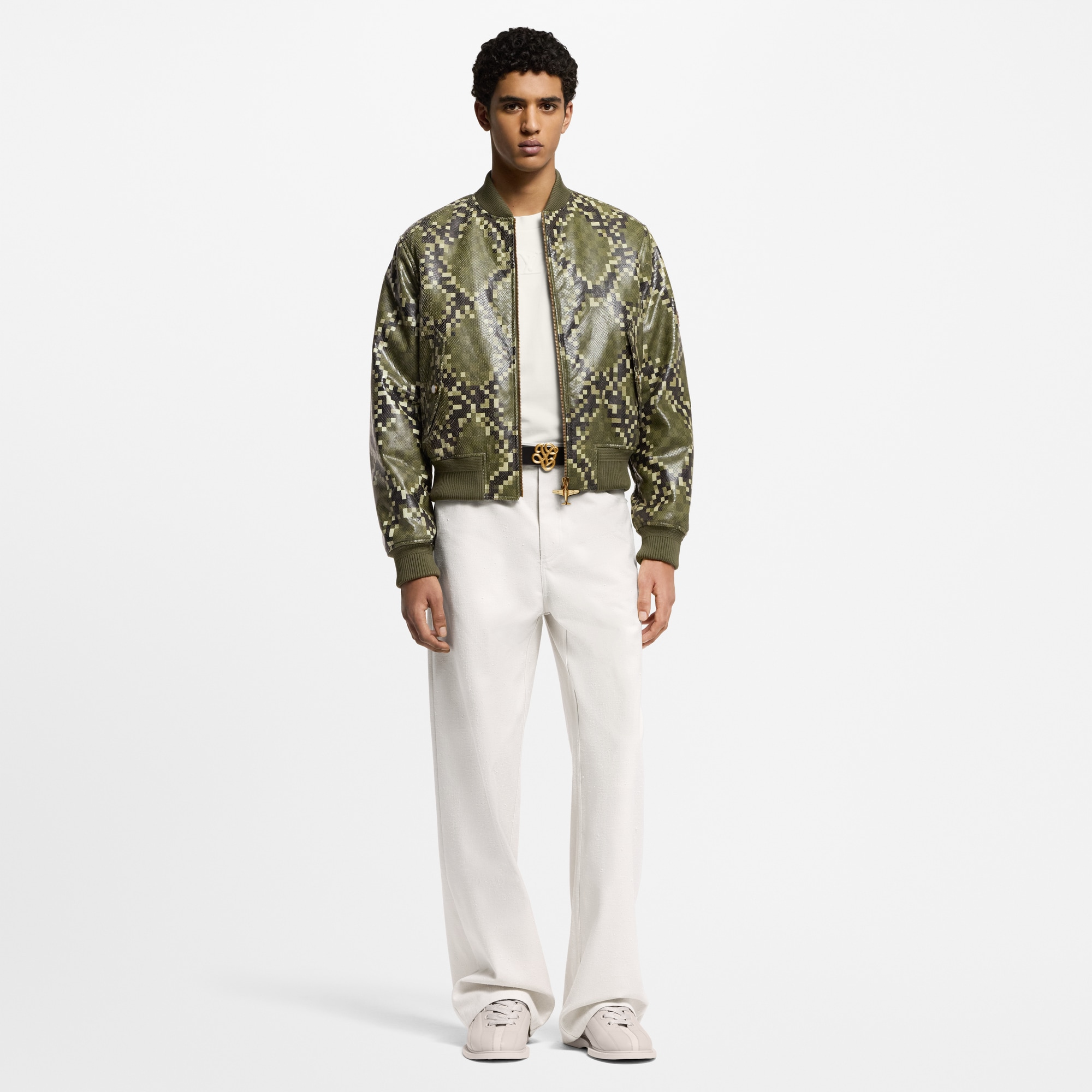 Cazadora bomber de piel  Hombre Prêt-à-Porter Cazadoras y abrigos | LOUIS VUITTON (Zoom de producto)
