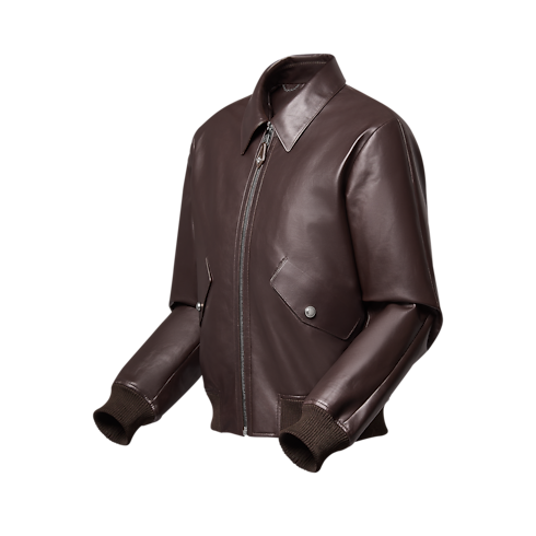 Cazadora bomber de piel Hombre Prêt-à-Porter Cazadoras y abrigos | LOUIS VUITTON (Zoom de producto)