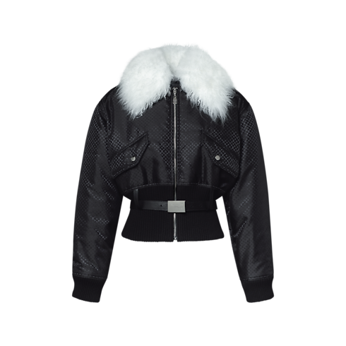 Cazadora bomber Nanogram con cuello de lana Mujer Prêt-à-Porter Abrigos y chaquetas | LOUIS VUITTON (Zoom de producto)